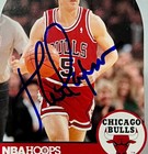 Autographed 1990 Chicago Bulls Nba Hoops Uncut Card Sheet 6 Signed Cards