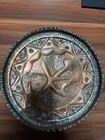 Antique Handcrafted Brass Tray With Arabic Calligraphy     Islamic Art Collectible