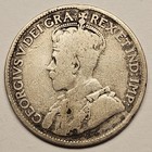 1916 Canada 25 Cents Silver Coin Canadian Quarter
