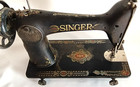 Singer Antique Red Eye Model 66 G8992333 Treadle Sewing Machine As Is
