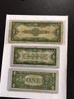 1923  1 Large Silver Certificate     Blue Seal Horse Blanket  Plus  1 1928 B  1957