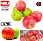 12   Artificial Apples Fake Simulation Fruit Home Kitchen Party Wedding Decor Usa