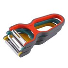 3pcs Stainless Steel Multi-function Potato Peeler Fruit Vegetable Chopper Mini S