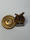 Vintage Foe Patron Fraternal Order Of Eagles Screw Back Post Lapel Pin Gold Tone