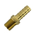 4pc 3 8  Od Brass Hose Barb X 1 4  Male Npt Air  Fuel  Oil  Liquid
