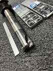 Used iscar 1    Dia  Indx End Mill Hm90 With Cat 40 Tooll Holder 11 Inserts I-42