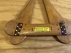 Rustic Carved Wood Canoe Boat Hull   Oars Wall Hanging Whispering Pines Waupaca