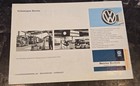 Vintage 1960 Vw Station Wagon  bus  Sales Brochure - Original