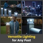 Solar Post Cap Lights For 3x3  4x4 For Decks  Steps Or Fence Posts