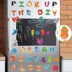 48pcs Magnetic Letters And Numbers Fridge Magnets  26 Uppercase Letters 09 Nu   