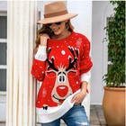 Funny Reindeer Knit Ugly Christmas Sweater-size Xl