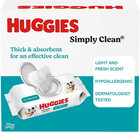 Simply Clean Fresh Scent Baby Wipes  3 Flip-top Packs Of 64  192 Wipes Total 