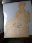 Huge 1885 Antique Large Beautiful Victorian Scrap Ladies 16 1 2 X 11 Inch