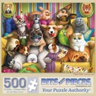 Bits And Pieces  500 Piece Jigsaw Puzzle For Adults  Cute Pets - Colorful Ani   