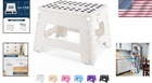 Durable 9-inch Foldable Step Stool - Compact   Secure For Every Household