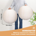 Large Hanging Lamp Shade 20inch Round Linen Pendant Lamp Shade Can Replace Paper