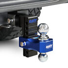 2  Receiver 6  Drop rise Adjustable Tow Hitch Dual Ball Mount Trailer 12500 Lb