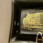 Vintage 70s Mcdonald s Chicago Headquarters Glass Ashtray Retro Tobacciana