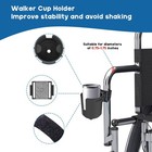Walkers Cup Holder Compatible With Drive Medical Nitro Rollator  Clamp Fits 0   
