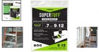 Trimaco Supertuff 0 7 Mil Plastic Drop Cloth  9ft X 12ft For Ultimate Coverage