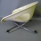 Vintage Cosco Hamilton Mid Century Child Toddler Chair Booster Seat Off White