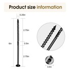 Lag Screws 6 Inch  Structural Wood Screw  14x 6  50-pcs Heavy Duty Constructi   