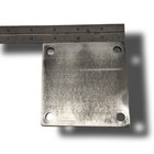 3 5 x3 5  Weldable Square Steel Metal Base Plate  Thick  1 8  - Qty  1