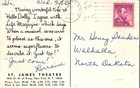 Carol Channing Hello Dolly St  James Theatre Best Musical 1964 Broadway Postcard