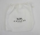 Lot Of Ten 10  - Coach New York Drawstring Cloth Dust Cover Bag 7 5  X 7 5 