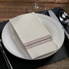 Fp1112 Fashnpoint Black And White Dishtowel Printed Dinner Napkin  Ultra Ply  15