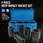 1 Inch Drive Deep Impact Socket Set  9 Pieces Jumbo Impact Socket Sets  Sae 1 