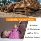 15 Pcs Kids Wooden Musical Instruments Set Tambourine Maracas Bells Educational