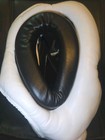 Meister Gel Full-face Training Head Guard Leather Helmet -white blck red Xxl New