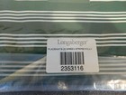 Longaberger Green Stripe holly Reversible Placemats Set Of 2 New