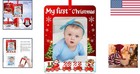 2025 Baby s First Christmas Ornament  Personalized Acrylic Photo Frame Keepsake