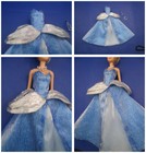 Disney Doll Dress 11 5           Extra Nice Cinderella Blue Gown  Crown And Neck