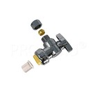  10-pack  Procuru Pushfit Angle Stop Valve 1 2  Push X 3 8  Od Comp  Quarter-   