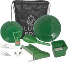 Compact Gold Prospecting Kit With 12  Pocket Sluice Box     Includes Miner   s Mo   