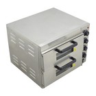 Commercial Double Deck 16  Electric Pizza Oven 220v 3kw For Baking Cookies Bread