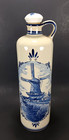 Vintage Bols Delft Blue Decanter Jug Made In Holland 11    Bottle W  Stopper