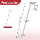 Zningesxi 12 In Wreath Hanger For Front Door One Size  1 Pack White-narrow
