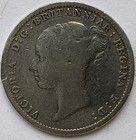 1887 Queen Victoria Third Head 3d Threepence Coin 9 25 Silver Fine Grade