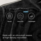 Bedsure Fleece Queen 90x90    Blanket Black-soft Lightweight Plush cozy luxury Nob