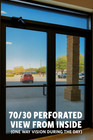 Custom Perforated Window Decal- One Way Vision Storefront Business Vinyl Sign