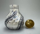 A Superb Tiffany   Co Acanthus Swirl Antique Sterling Silver Tea Caddy No Mono