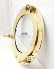12   Nautical Antique Ship Porthole Window Glass Brass Finish Solid Aluminum New
