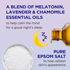 Foaming Bath With Pure Epsom Salt  Sleep Blend With Melatonin  Lavender   Chamom