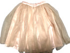 Handmade Peach Tulle Satin Lined Ballet Lyrical Dance Skirt Girls Performance