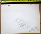 Daffy Duck 1960 s Warner Brothers Original Animation Production Cel Drawing