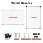 36 X 24 Inches Magnetic Dry Erase Board With Aluminum Frame  Whiteboard For